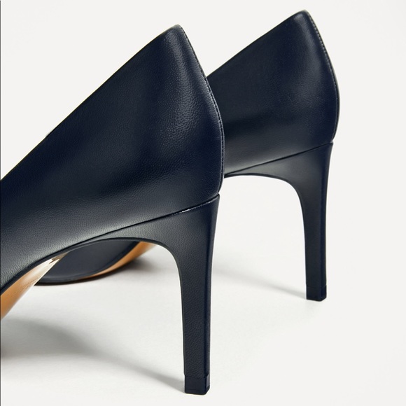 Zara Leather High Heel Shoes - Picture 4 of 8